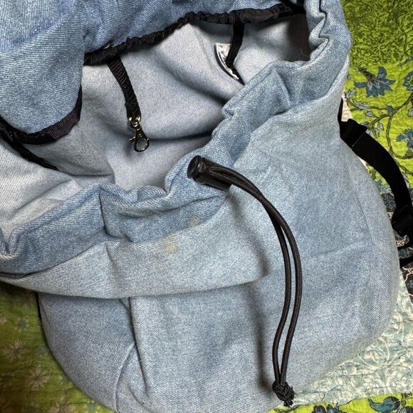 Denim Pet Pocket Carrier - Picture 4 of 9